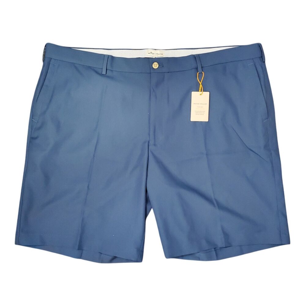 PETER MILLAR Shorts Mens 44 Blue Casual Chino Regular Pockets Golf Athleisure